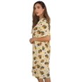 thumbnail image 2 of Just Love Short Sleeve Nightgown Sleep Dress for Women Sleepwear (Tan - Autumn Turkeys, 2X), 2 of 3