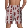thumbnail image 2 of Lsque Mens Swim Trunks Red Lobster With Claws Pattern - Bathing Suit Compression Liner - Beach Swim Shorts Swimwear - (S-3XL) - Stretch Quick Dry -Medium, 2 of 9