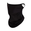 thumbnail image 3 of 6 Máscaras Faciales Que Cubren La Polaina Del Cuello Con Lazo Para La Oreja Para Ciclismo De Verano Actividades Al Aire Libre Negro, 3 of 8