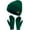 Darkgreen, variant on FZ FANTASTIC ZONE Winter Warm Beanie Hat Touchscreen Gloves Set, Soft Skull Cap Gloves Set for Men Women with Warm Knit Fleece Lined
