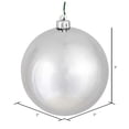 thumbnail image 2 of Vickerman 3" Silver Shiny Ball Ornament, 12 per Bag, 2 of 4