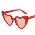 thumbnail image 1 of Lunettes de Soleil Rétro Lolita en Forme de Cœur Vintage pour Femmes Uv400 Il de Chat, 1 of 1