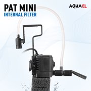 Aquael Pat Mini Internal Aquarium Filter for Small Freshwater Fish Tanks, Adjustable Flow Sponge Filter with Aeration Tube, Up to 31 Gallons