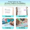thumbnail image 2 of 18ct Satin Barrel Retractable Gel Pens - Coastal Colors, 2 of 7