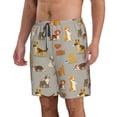 thumbnail image 2 of Naloa Cute Dog Men's Beach Shorts, Surfing shorts, Swim trunks, Quick Dry Swim Trunks for Surfing Beach Fun - Medium, 2 of 9