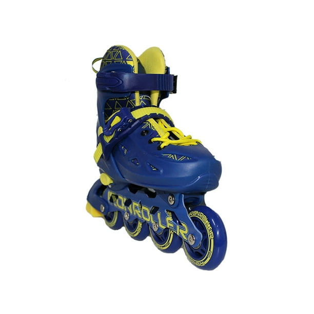 Patines En Línea Iron Roller Speed Ajustables Azul