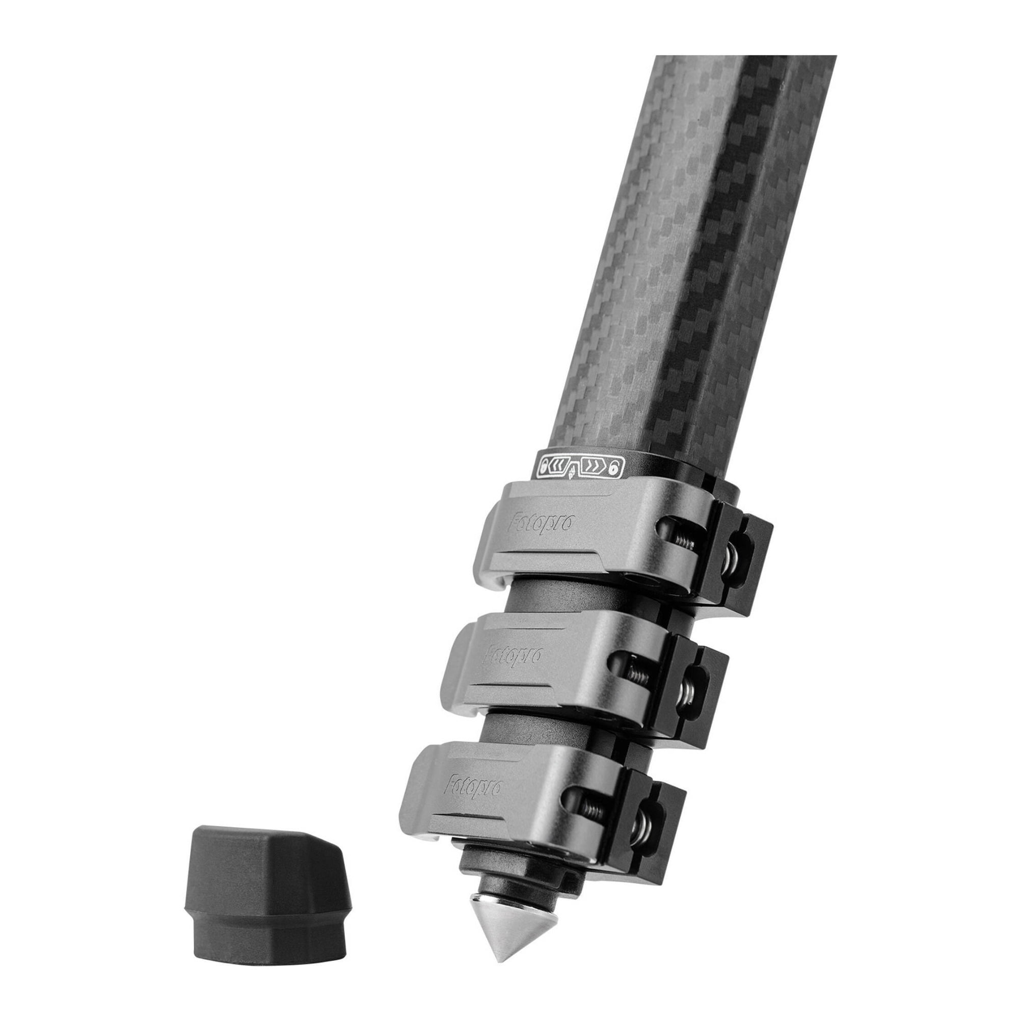 Fotopro Pantour Origin Travel Tripod - Carbon Fiber Legs with Dual Panoramic Ball Head (Black)