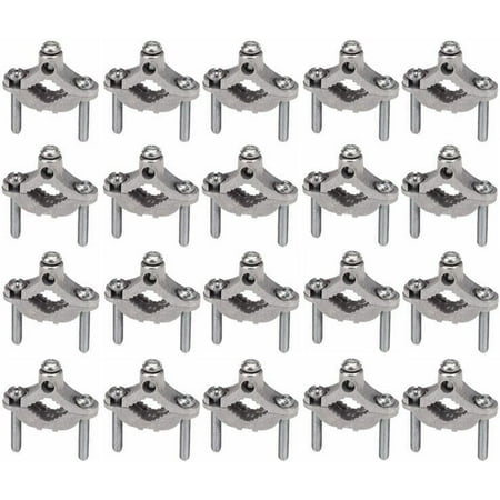 20 Pack Cold Water Pipe Ground Clamps Zinc fits 1/2-1 UL Approved CATV