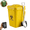 Yellow, variant on Creative Trash Bin Ceramic Mug with Lid and Spoon, Funny Recycling Bin Coffee Mug, Novelty Trash Can Shaped MugDrinking Tea Cup, Unique Gift for for Office, Coworkers, Home Desk, Daily Use