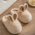 thumbnail image 3 of Bunny Slippers for Women Cute Animal Slippers, Fluffy Bear House Slippers Soft Cozy Plush Shoes Non Slip for Home Indoor Outdoor, 3 of 6