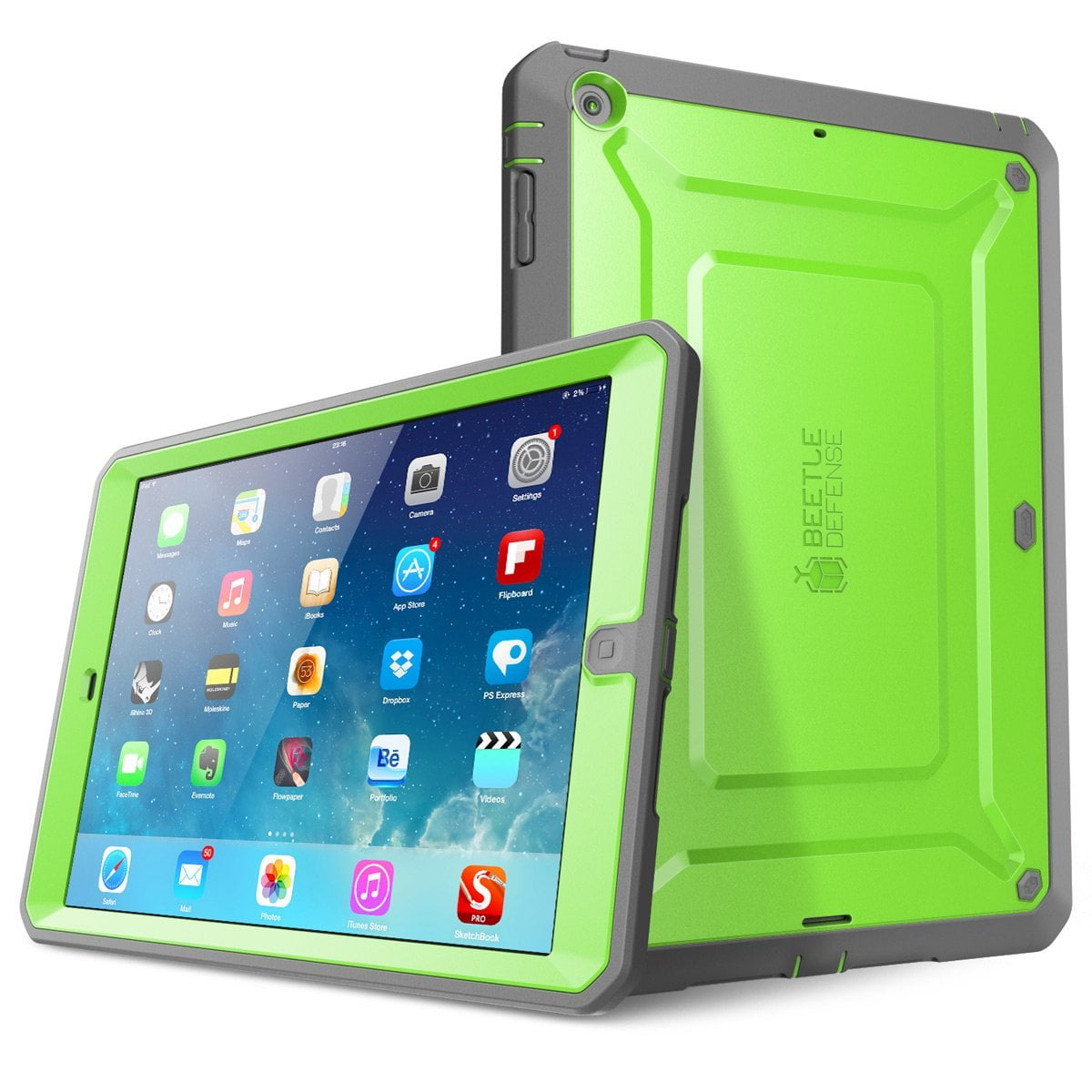 Ipad Air Case Supcase Unicorn Beetle Pro Heavy Duty Full Body Case Ipad Air Case Green Gray Walmart Com Walmart Com
