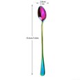thumbnail image 2 of Flatware Tableware Plastic dining spoon-4Pcs Pointed Spoons Stainless Steel(Purple, One Size), 2 of 2