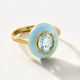 thumbnail image 4 of Ross-Simons 1.40 Carat Sky Blue Topaz Ring With Pastel Blue Enamel in 18kt Gold Over Sterling, Women's, Adult, 4 of 5