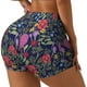 thumbnail image 1 of Fotbe Floral Shorts Sin Costuras – Shorts Deportivos de Cintura Alta para Mujer, Elásticos para Gimnasio, Yoga, Running o Ciclismo-Medium, 1 of 8