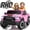 A-pink, variant on iYofe Ram 24V Ride on Car 2 Seater, Ram 1500 RHO Battery Powered Electric Car Truck with 4 Wheels, Ride on Toy with Remote Control for Big Kids Toddlers 3-8 Boys Girls, Bluetooth & Trunk, Black