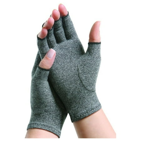 Mens Half Finger - Hands Support Arthritis Therapeutic Compression Half Finger Gloves For Men & Women -Small
