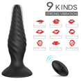 thumbnail image 5 of Juego de 3 tapones anales vibratorios con control remoto, juego de entrenamiento anal, vibrador de silicona, juguetes sexuales para hombres y mujeres, principiantes, tapón anal vibratorio, estimulador, 5 of 5