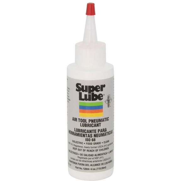 Super Lube 12004 Air Tool Lubricant, 4 oz Bottle, Translucent Clear