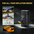 thumbnail image 4 of AUXITO Tire Inflator Portable Air Compressor, 150 PSI Cordless Air Pump with 7800mAh Rechargeable Battery for Car, Truck, Motorcycle Tires & Ball,  Compact Bike Pump, 4 of 14