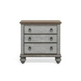 thumbnail image 6 of Homestyles Plymouth Weathered Gray Nightstand with Three Drawers, 6 of 8