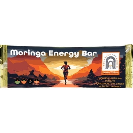 Creator Wellness Moringa Protein and Energy Bars, 10 Count.