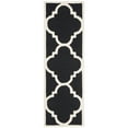 thumbnail image 5 of SAFAVIEH Cambridge Justine Geometric Quatrefoil Wool Area Rug, Black/Ivory, 8' x 8' Square, 5 of 11