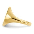 thumbnail image 3 of 14K Yellow Gold Ring Band Signet 13.0x10.0mm Closed Back, 3 of 5