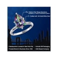 thumbnail image 2 of Gem Stone King 14K White Gold Green Mystic Topaz Solitaire Engagement Ring for Women | 3.21 Cttw | Pear Shape 12X8MM | Gemstone November Birthstone | Size 6, 2 of 6