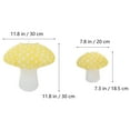 thumbnail image 4 of Miangastore Lanterne en Papier en Forme de Champignon 2 Pcs 7.9X7.9X7.3In, 4 of 9