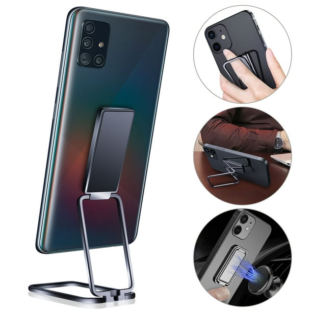 Retractable Magnetic Phone Ring Holder Eeekit Foldable Phone Ring Holder Finger Kickstand 360 Rotation Universal Cell Phone Ring Grip For Magnetic Car Mount Compatible With Iphone 13 12 Pro Tablets Walmart Com