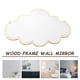 thumbnail image 3 of Espejo de pared colgante con diseño de nube, con marco de madera, ideal para el hogar, el baño, el dormitorio y la entrada., 3 of 8