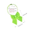 thumbnail image 2 of INSPIRE CHIC  Women's Adjustable Solid Pre-Tied Bowknot Self Halter Neck Bow Tie Fluorescent Green 13*16cm/5.12"*6.30", 2 of 5
