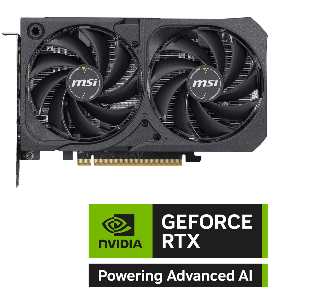 Tarjeta gráfica MSI GeForce RTX 5050 8G SHADOW 2X OC, 8GB GDDR6, DPx3, HDMIx1, DLSS 4 2
