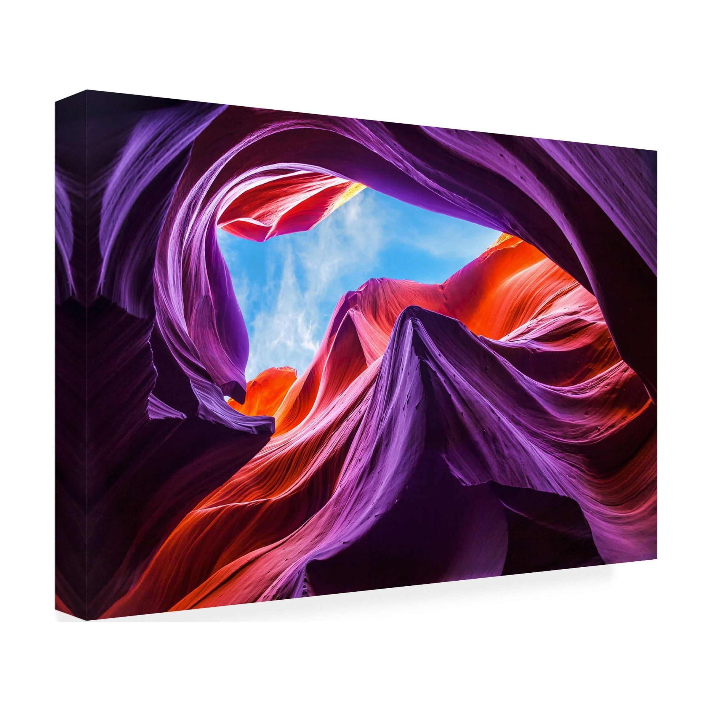 Trademark Fine Art Nanouk El Gamal Magical Lower Antelope Canyon Canvas Wall Art - 30x47