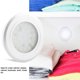 thumbnail image 4 of Iluminación de luz LED blanca para debajo del gabinete, 12V, para estante de cocina, mostrador, armario, estantería, 4 of 8