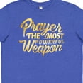 thumbnail image 4 of Inktastic Prayer Power Gold Youth T-Shirt, 4 of 5