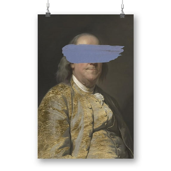 Masked Franklin Poster - Jennifer Goldberger Designs,