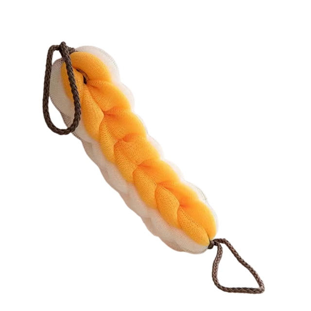 Thick Shower Sponge for Back, Large Soft Bath Puff with Hanging Rope, Durable Exfoliating Body Sponge, PE Bath Ball for Foaming and Gentle Cleaning