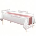 thumbnail image 1 of Nappe de banquet Exquise Rose Doré Spéciale Résistante à l'Usure 137*274CM polyester pour Rendez-Vous, 1 of 4