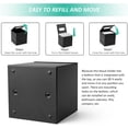 thumbnail image 5 of RVKXHD Square Tissue Box Cover Tissue Box Holder Napkin Holder Tissue Cube Box Decorative Holder for Bathroom Bedroom Office Dresser Nightstand Desk Tabletop 5"X 5" X 5"-Stainless Steel Matte Black, 5 of 13