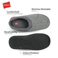 thumbnail image 3 of Hanes Mens ComfortSoft Memory Foam Padded Indoor/Outdoor Clog Slipper, 3 of 9