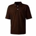 thumbnail image 3 of Ceisia Men's Checkered Short Sleeve Polo Shirt With Chest Pocket Coffee XXXL Gift, 3 of 6