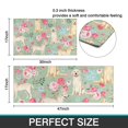 thumbnail image 7 of Labrador Dog and Flower Floral Kitchen Rugs Sets Of 2,Anti Fatigue Kitchen Mat Rugs Non Slip Washable,Decorative Kitchen Floor Mats for Kitchen,Sink,Laundry,17"x30"+17"x47", 7 of 7