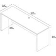 thumbnail image 4 of Series C 72W x 24D Credenza Desk in Hansen Cherry - Engineered Wood, 4 of 5