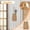 brown, variant on Woven Front Door Basket, Water Hyacinth Hanging Wall Flower Basket, Wall Decor Boho Decoration for Home, Garden, Pantry