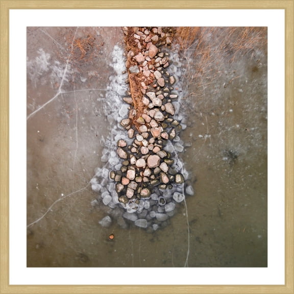 Marmont Hill "Rock Pile" By Karolis Janulis Framed Painting Art Print, 12.0" x 1.5"