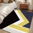 thumbnail image 4 of Black Yellow Lines Area Rugs 4x6 ft Geometric Abstract Black Yellow Blue Texture Washable Rug Non Slip Indoor Carpet Absorbent Floor Mat for Living Room Bedroom Dining Room, 4 of 9