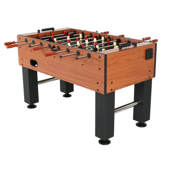American Legend Manchester 55" Foosball Table with Leg Levers, Cup Holders, and Internal Ball Return and Ball Entry