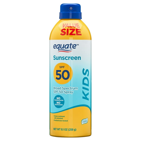 Equate Kids Sunscreen Spray, SPF 50, 9.1 oz