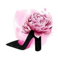 thumbnail image 2 of Popp, Grace 26x26 White Modern Wood Framed Museum Art Print Titled - Flower Heel I, 2 of 4